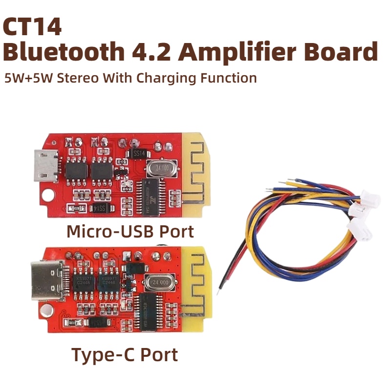 Diy Audio Electronics Kit - CT14 Mini Bluetooth 4.2 Stereo Power
