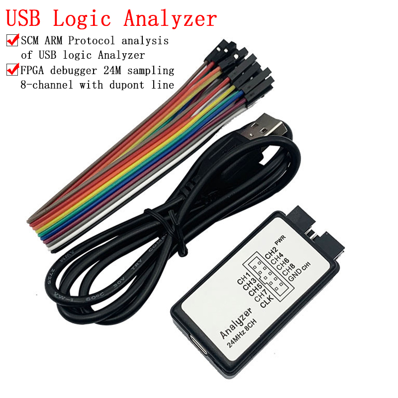 USB Logic Analyzer 24MHz 8 Cha - Logic Analyzer Usb recension och pris