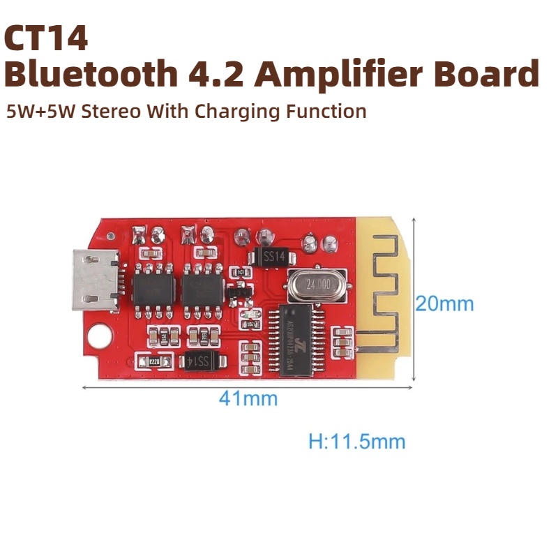 CT14 Mini Bluetooth 4.2 Stereo - Diy Audio Electronics Kit recension och pris