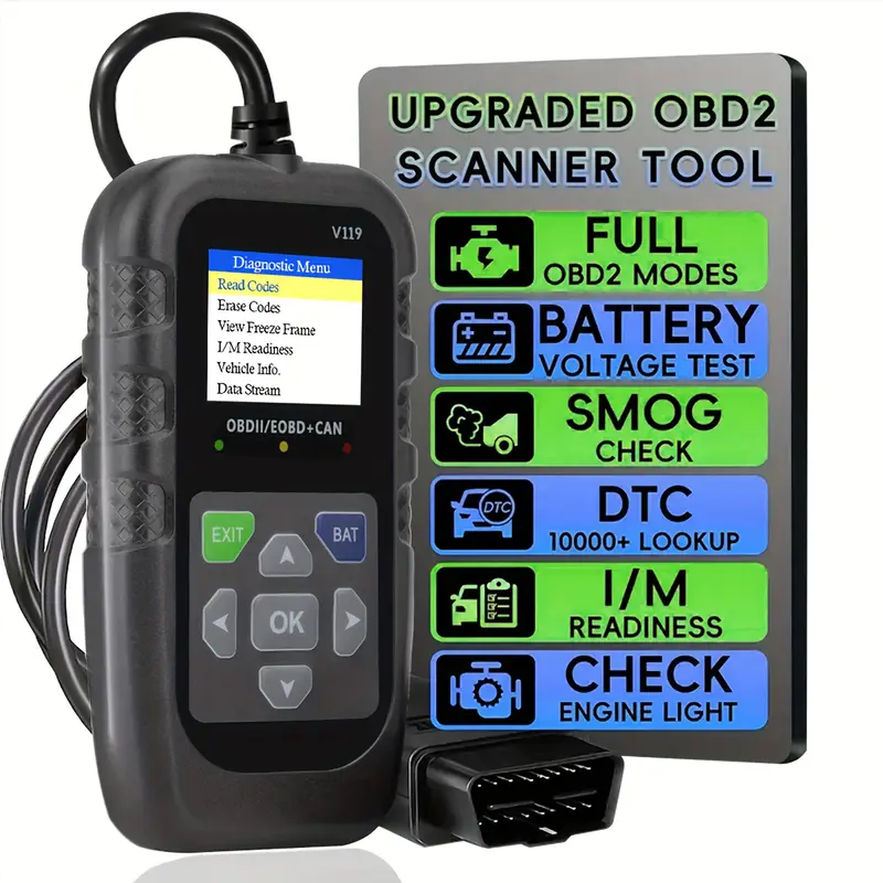 V119 OBD2 Scanner Code Reader  - Logic Analyzer Usb recension och pris